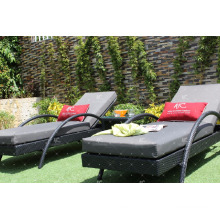 Luxury Poly Rattan UV Resistant Sun Lounger Resort Garden Outdoor Furniture